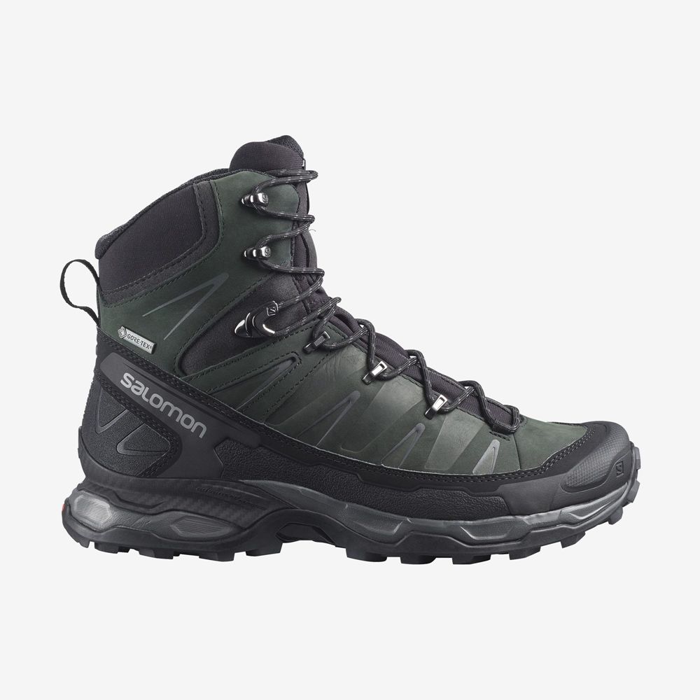 Salomon X ULTRA TREK GORE-TEX Botas De Montaña Hombre - Verde - Colombia (39850-NHPA)